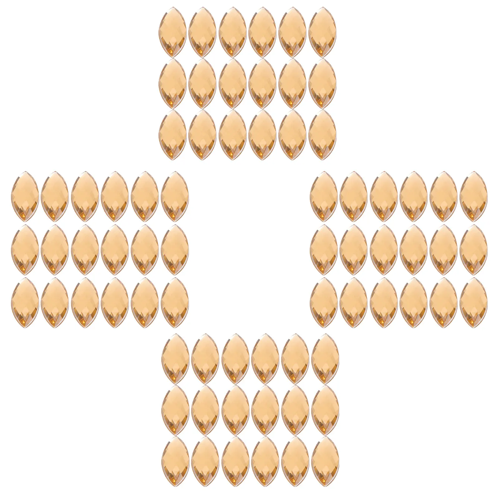 

200pcs Rhinestone Patch Oval Shape Acrylic Diy Design Women Diy Enthusiasts Holiday Wedding Dress Clothes Sewing Decorations