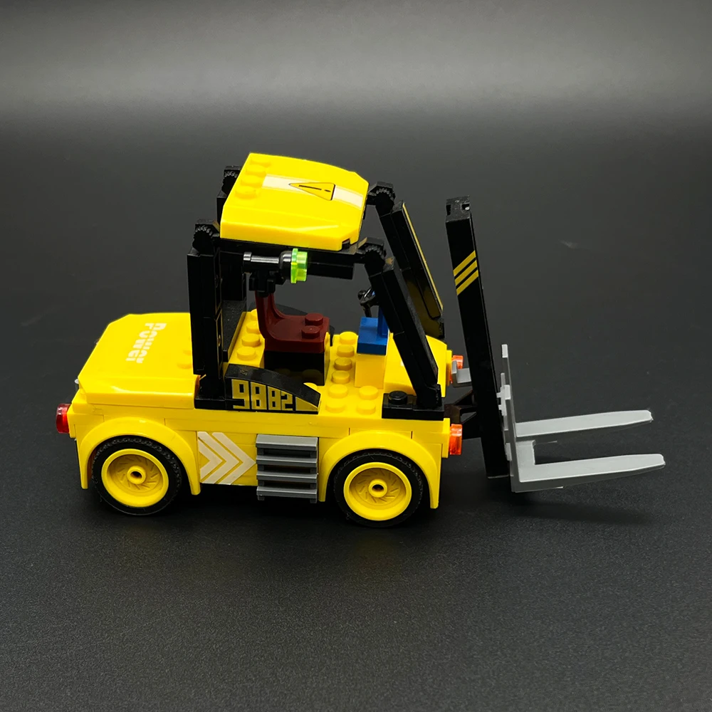 94-teiliges Technik-Gabelstapler-Bausteinset, Mini-Baufahrzeug-Bausteine DIY STEM-Spielzeug, Geburtstagsgeschenk für Kinder Jungen Mädchen – Detail 2