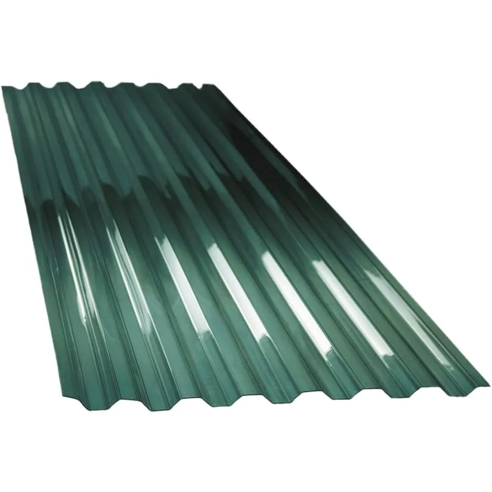 Clear Green Polycarbonate Corrugated Roofing Panels – 72” X 21” | Heavy-duty,