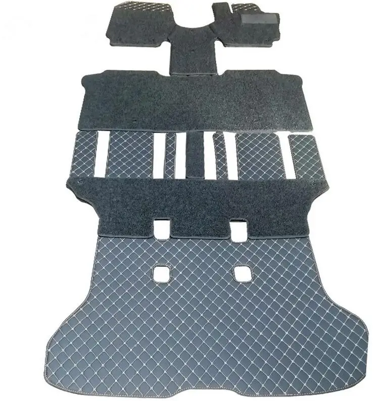 Custom full set car floor mats for Right Hand Drive Nissan Serena C27 2022-2017 7 8 seats Top quality rugs double layers carpets