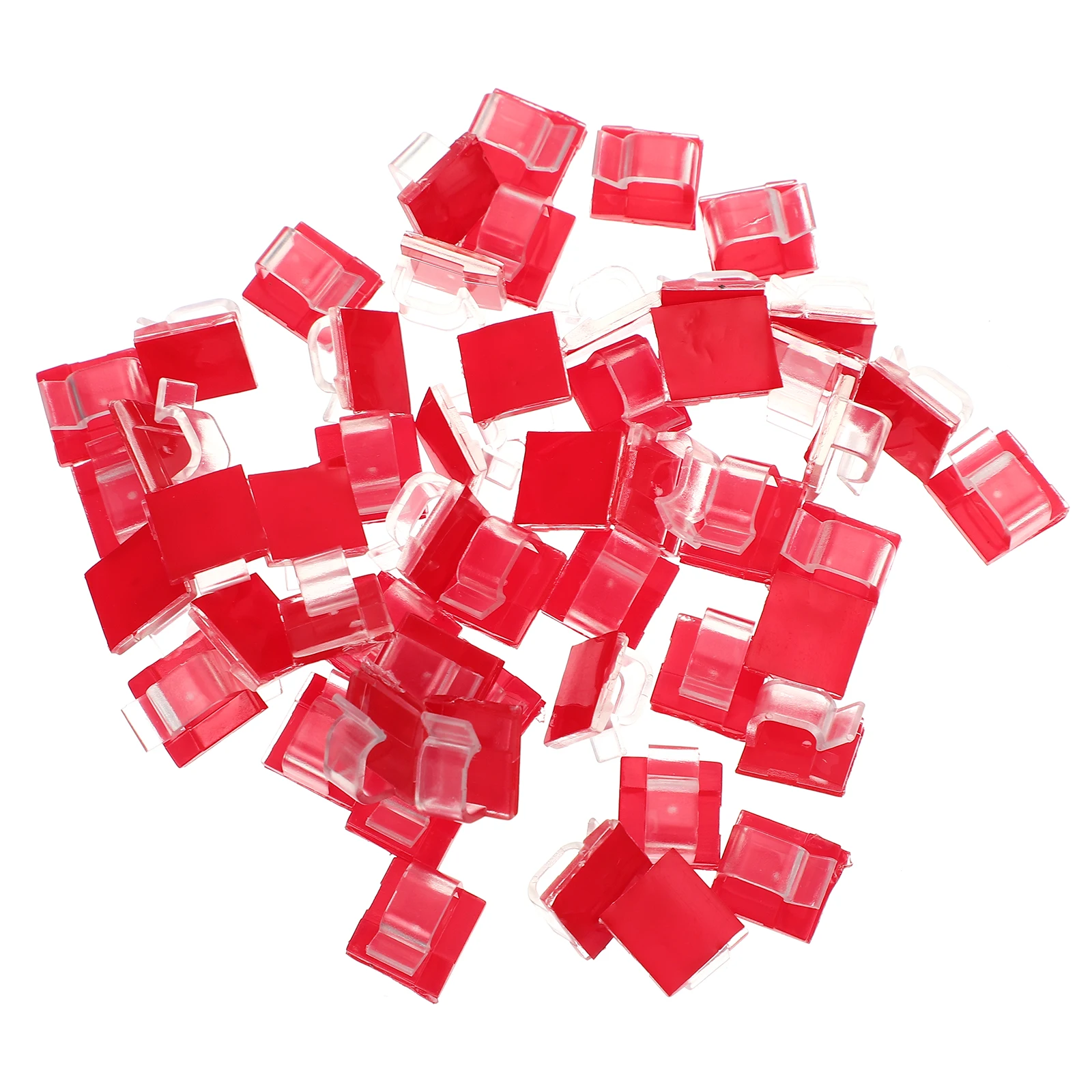 Organizzatore di cavi autoadesivo da 50 pezzi per cavi per cuffie Avvolgicavo in plastica Salvaspazio