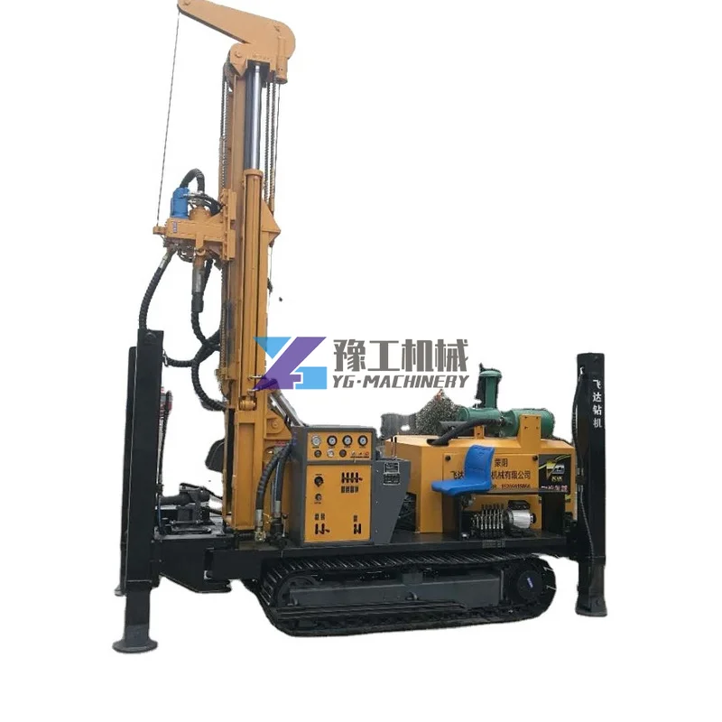 100m 200m 300m 400m Hydraulic Water Well Drilling Rig Tube Well Drilling Machine borehole drilling machine price