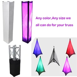 Colorful Fabric Truss Cover / Sock / Cloth For F34 Square Truss Cover And For Tripod Crank Stand Stage/Wedding Decoration