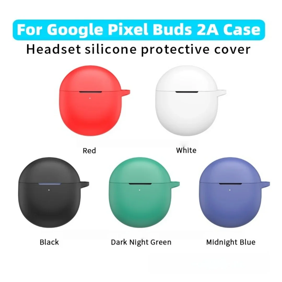 New Silicone Earphone Case Cove for Google Pixel Buds 2A（2025）Headphone Protective Shell With Hook For Google Pixel Buds2A