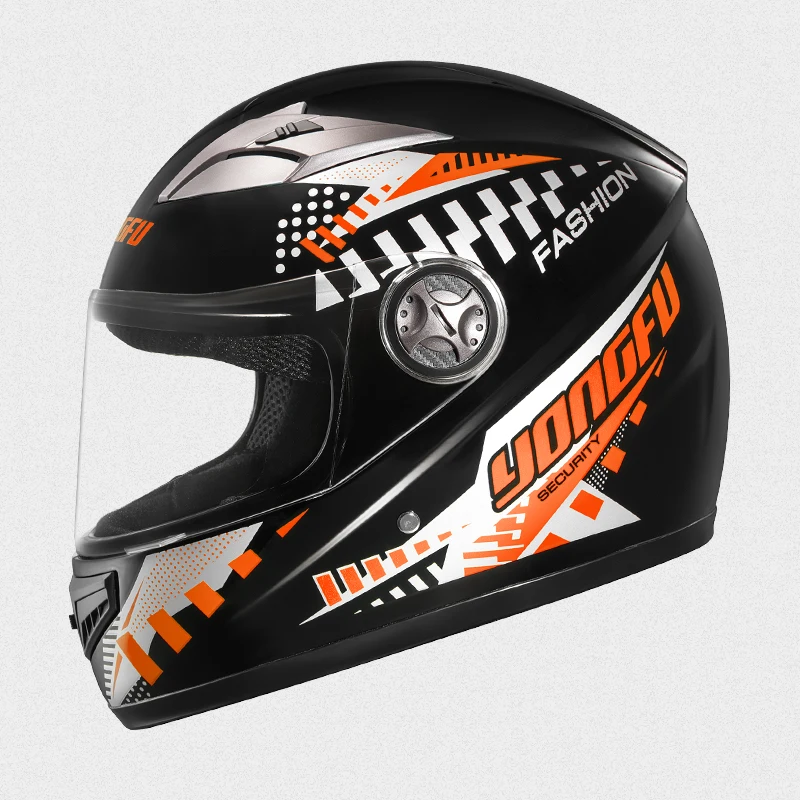 Casco moto Casco integrale per uomo e donna, casco di sicurezza per scooter elettrico, antiappannamento invernale e caldo