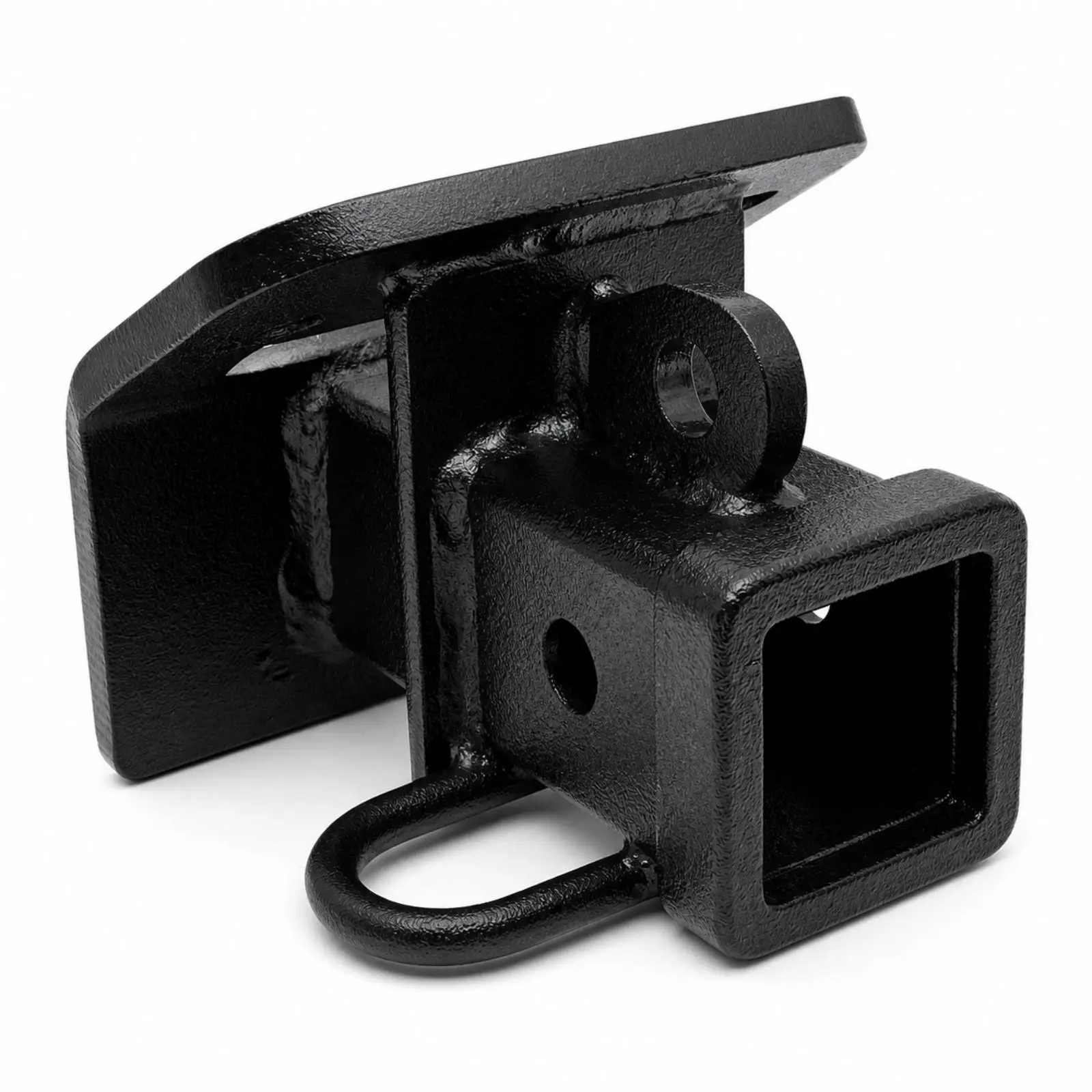 Heavy Duty Hitch Receiver Base Sleeve Steel Towing Hook with Flat Plate for Car Truck Trailer Towing System