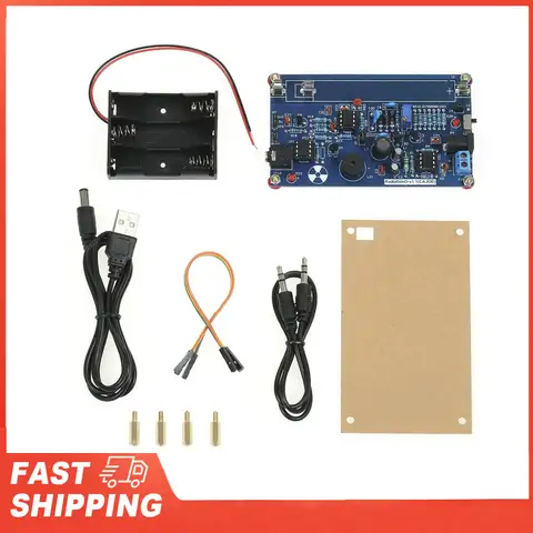 Assembled Radiation Detector System, DIY Miller Tube Tube Nuclear Radiation Detector Geiger Counter Kit Module Experimental Modu
