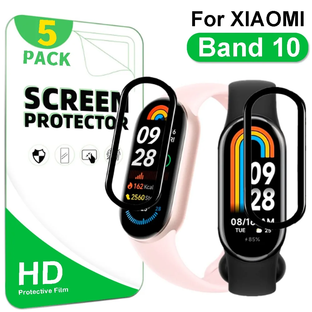 

Мягкие пленки, а не стеклянная защитная пленка для экрана для Xiaomi Band 10, защита от царапин HD, прозрачные защитные пленки с полным покрытием для Xiaomi Band 10