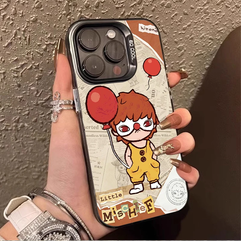 Cartoon Balloon Dinosaur Hirono Phone Case For iPhone 16 Pro Max 15 14 13 12 11 Pro Max XS X XR 16 Plus Hard Bumper Back Cover