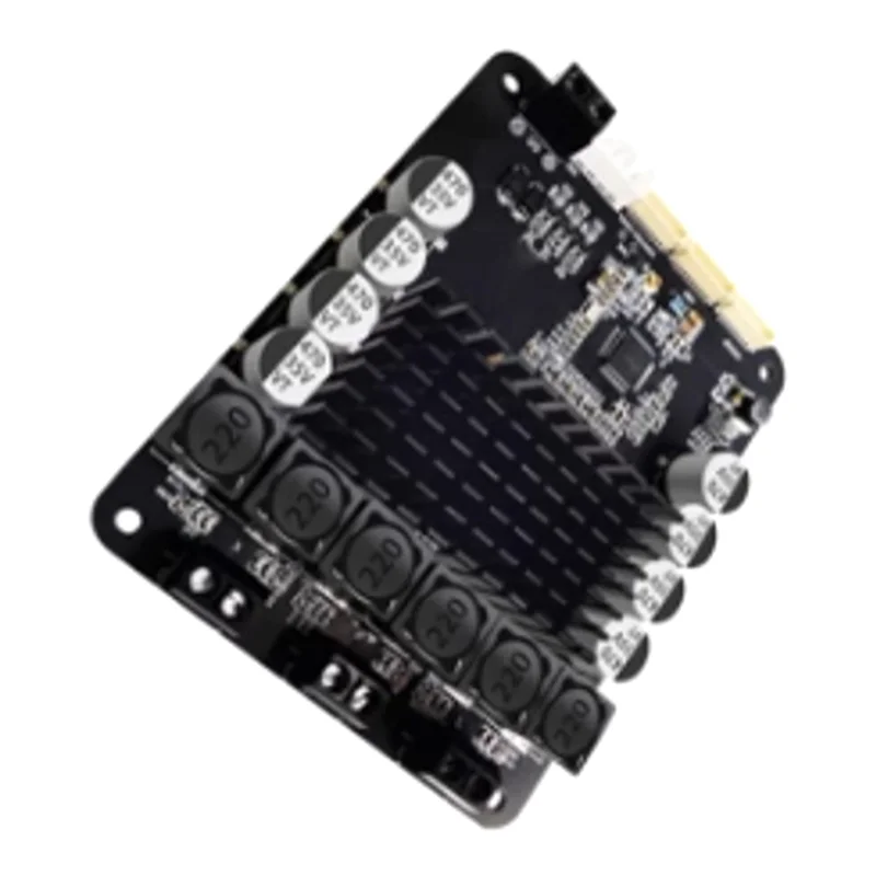 CJSD-Stereo Amplifier Module DSP2.1Bluetooth 5.0 50Wx 2+100W Subwoofer Audio Board With Heavy Bass Five Knobs