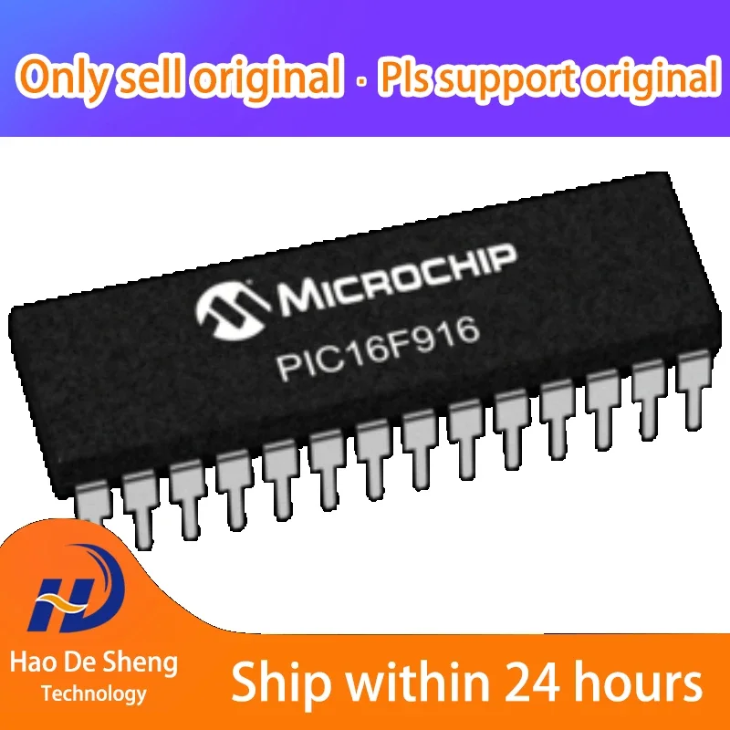 

10PCS/LOT PIC16F916-I/SP 28SPDIP New Original In Stock