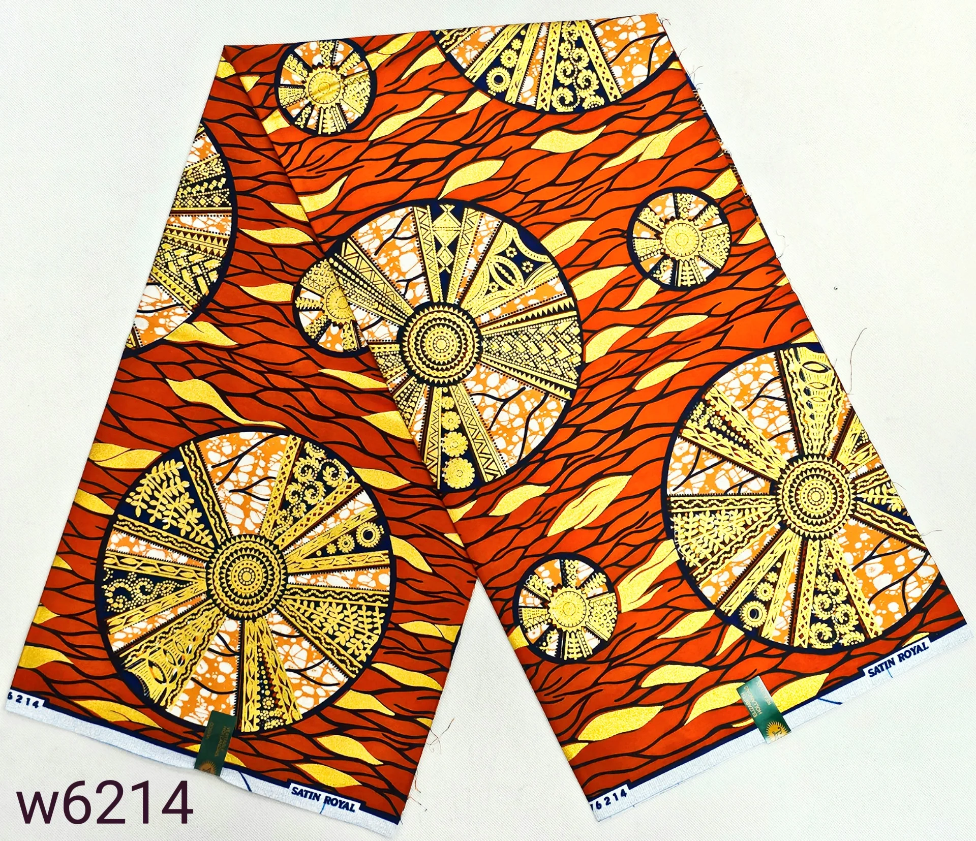 ผ้าฮอลแลนด์แท้ ลายพิมพ์แอฟริกัน ซุปเปอร์ 6 หลา ผ้าฝ้ายแท้ 100% ผ้าฮอลแลนด์แท้ ลายพิมพ์ใหม่ ปี 2025 สำหรับตัดชุด