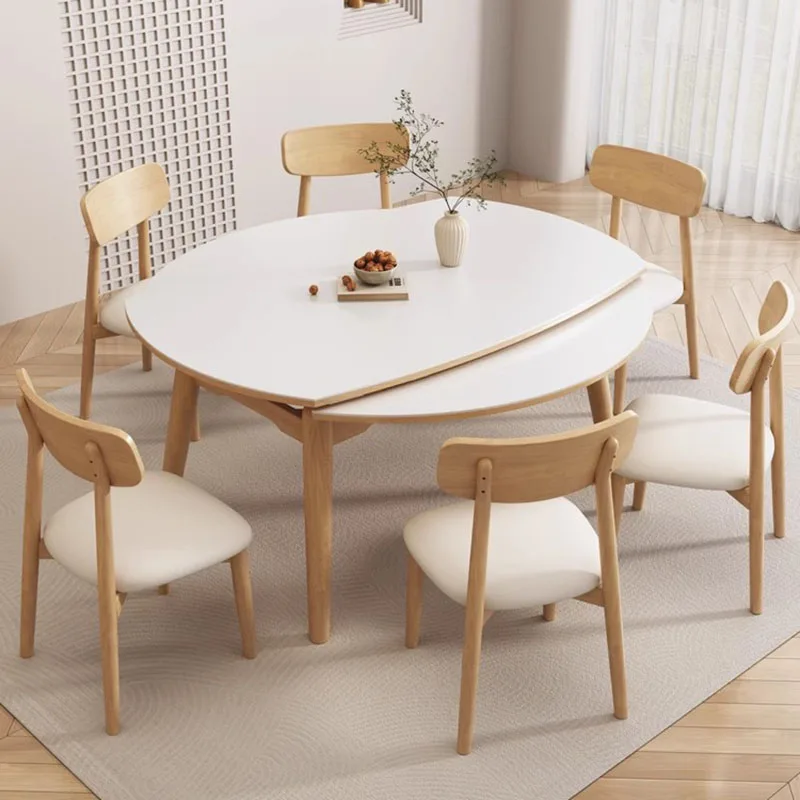 

Nordic Luxury Dining Room Table Chaire White Round Kitchen Dining Room Table Modern Center Meuble Salon Living Room Furniture