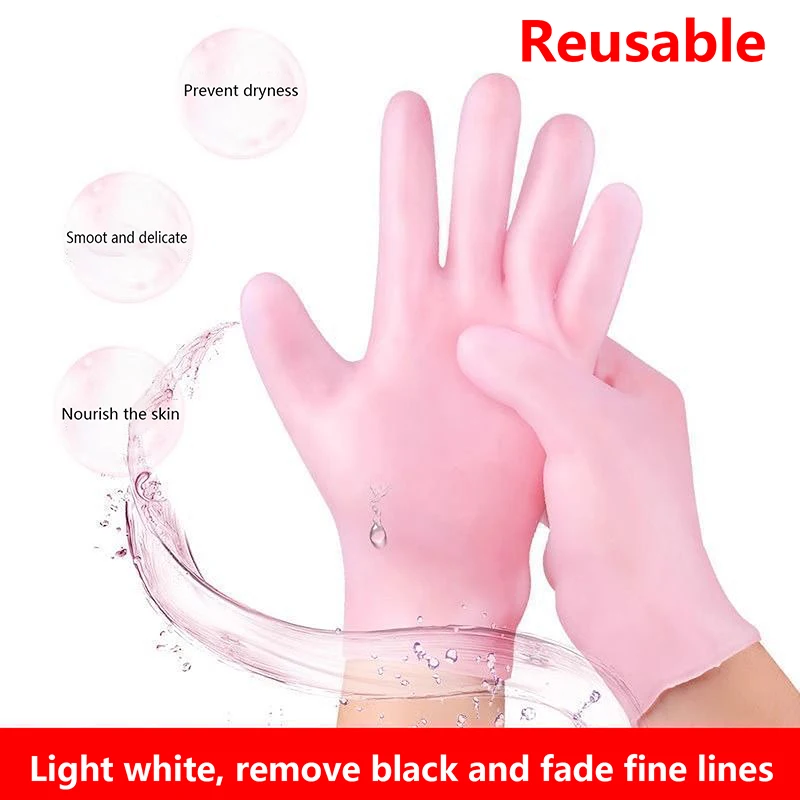 Silicone Socks Moisturizing Gel Socks Exfoliating And Preventing Dryness Spa Hand Foot Care Tool Dead Skin Remove Protector image 3