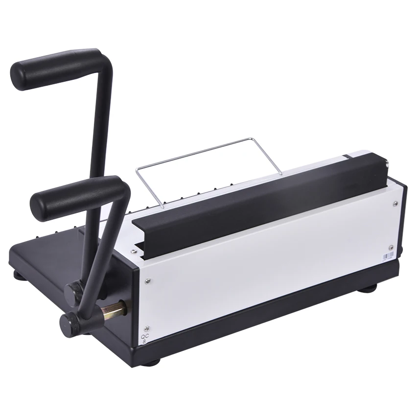TD-1500B34 Manual Spiral Wire Binding Machine Metal 34 Punching Hole Square 4*4mm Photo Album A4 Paper Binder Puncher Machine view 3