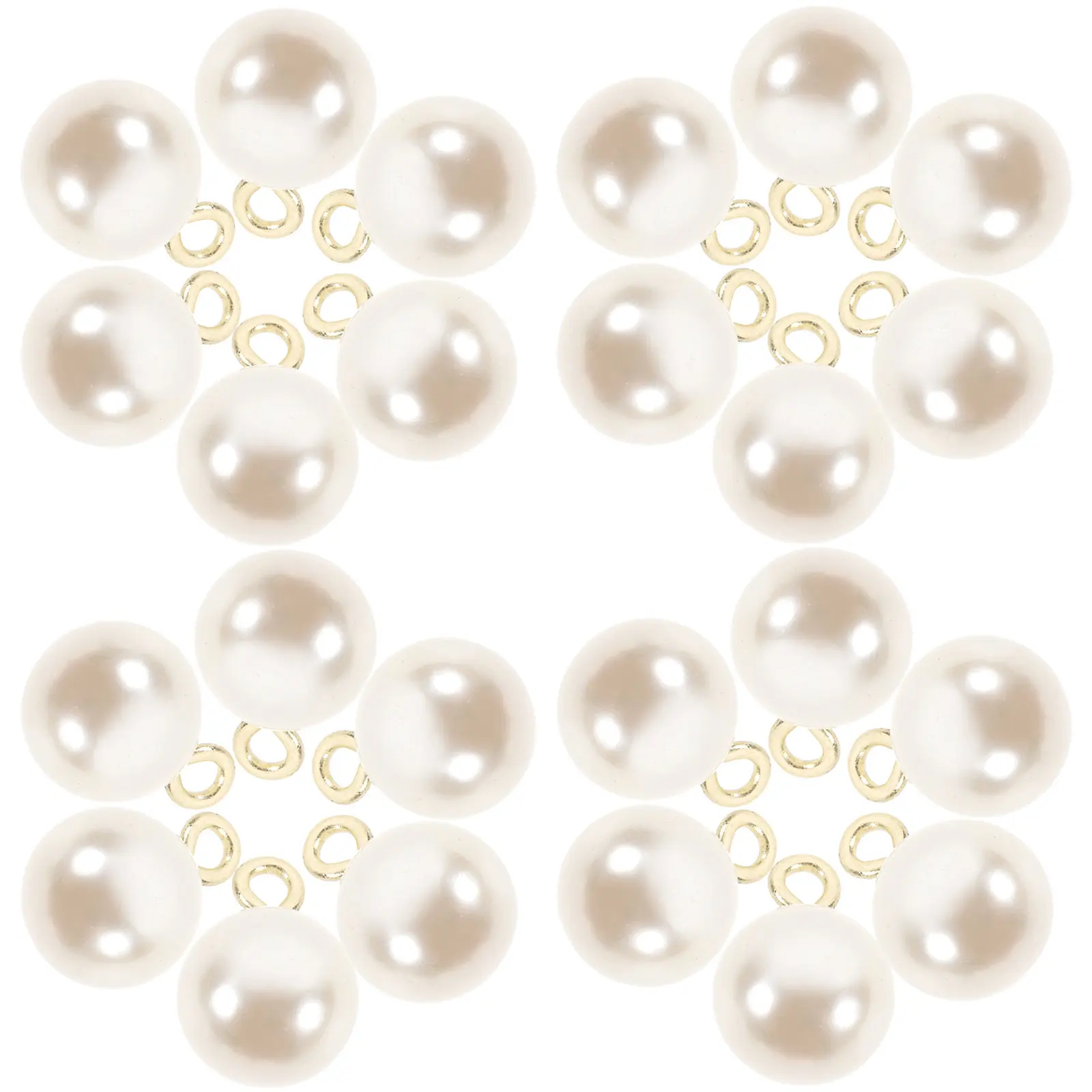 

100Pcs Imitation Pearl Jewelry Charms Hanging Pendants DIY Necklace Bracelet Making Supplies Craft Accessories