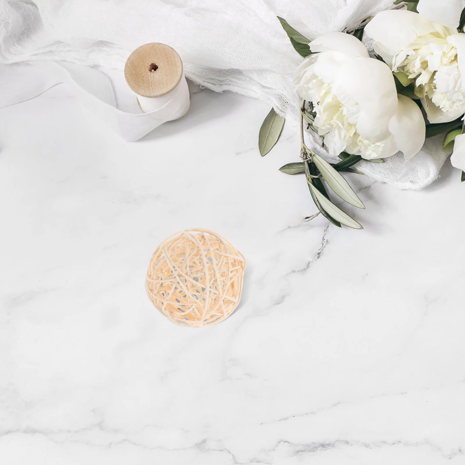 

6Pcs Rattan Decorative Balls Woven Filler for Centerpiece Bowl Wedding Party Fall Home Decor Woven Rattan Balls