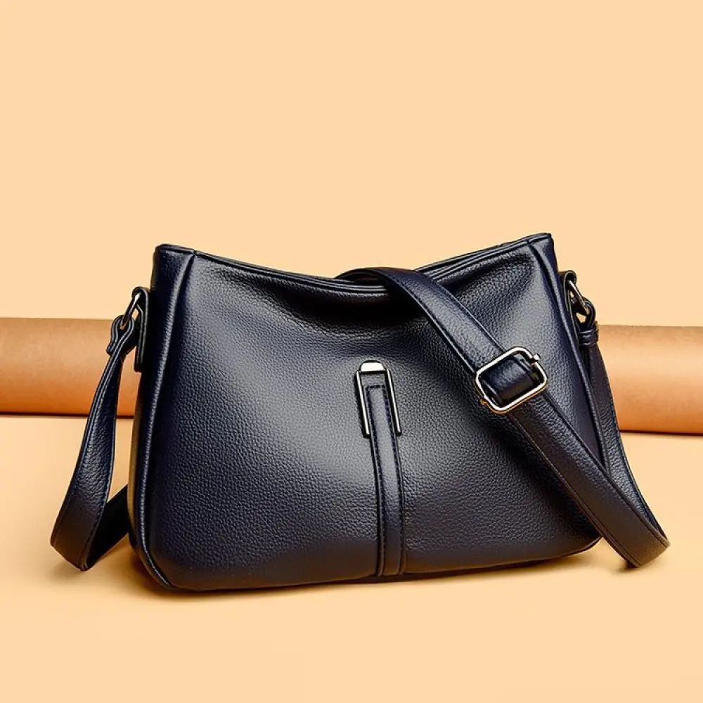 Fashion Women Shoulder Bag Soft PU Leather Bucket Purse Large Capacity Messenger Bag Casual Elegant Handbag For Ladies