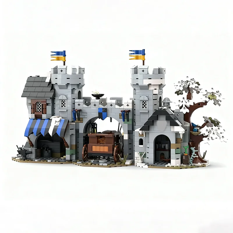 1318 個 MOC ブラックファルコン城門ファルコンズモデルビルディングブロック建築おもちゃ組み立てる創造的なアイデアクリスマスギフト子供