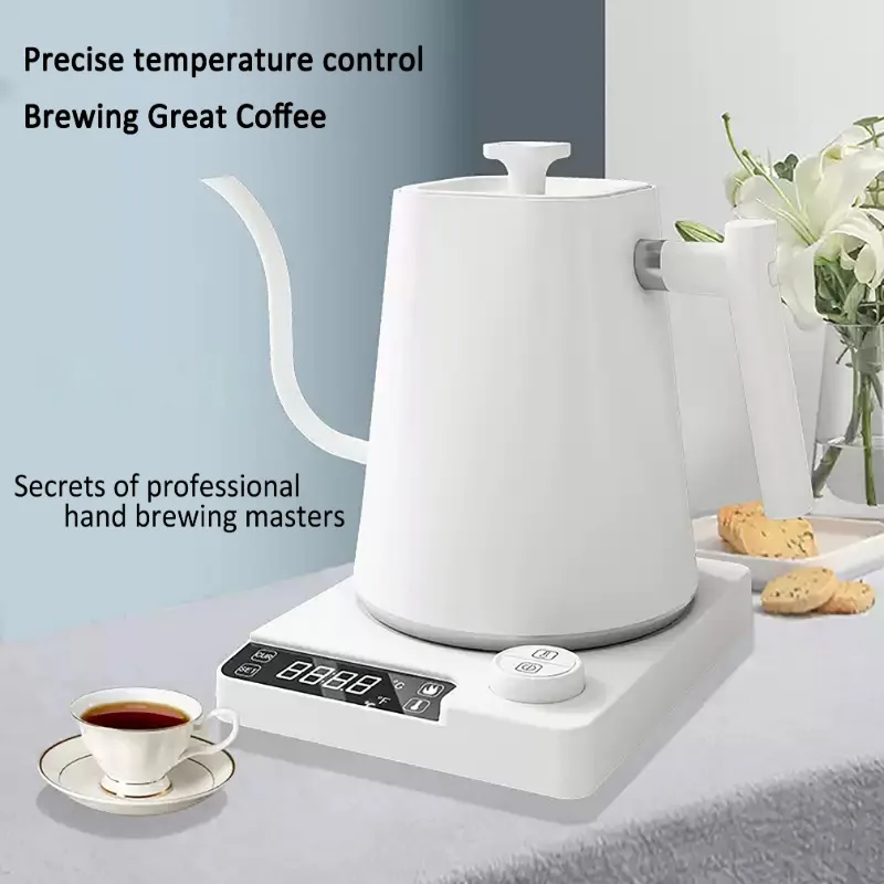 1200w Electric Kettle Portable Gooseneck Electric Kettle Temperature Control Stainless Steel Rapid Heating Kettle 110v/220v