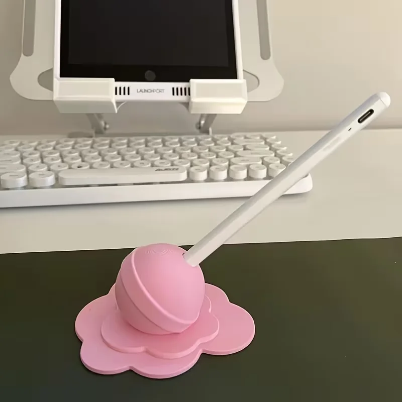 Melted lollipop Apple pen holder, Apple Pencil clip, touch pen cup, desktop storage box, creative small gift