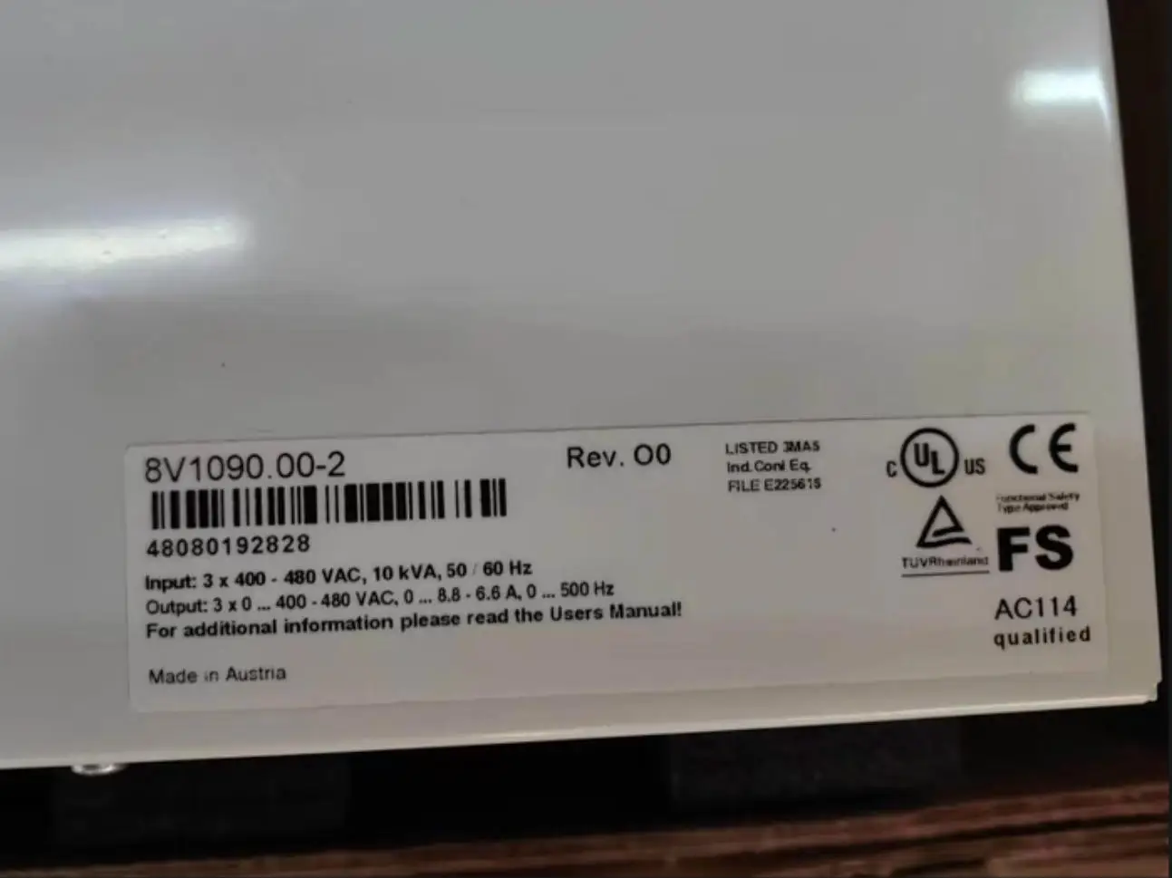 8V1090.00-2 99%New and original in box servo driver