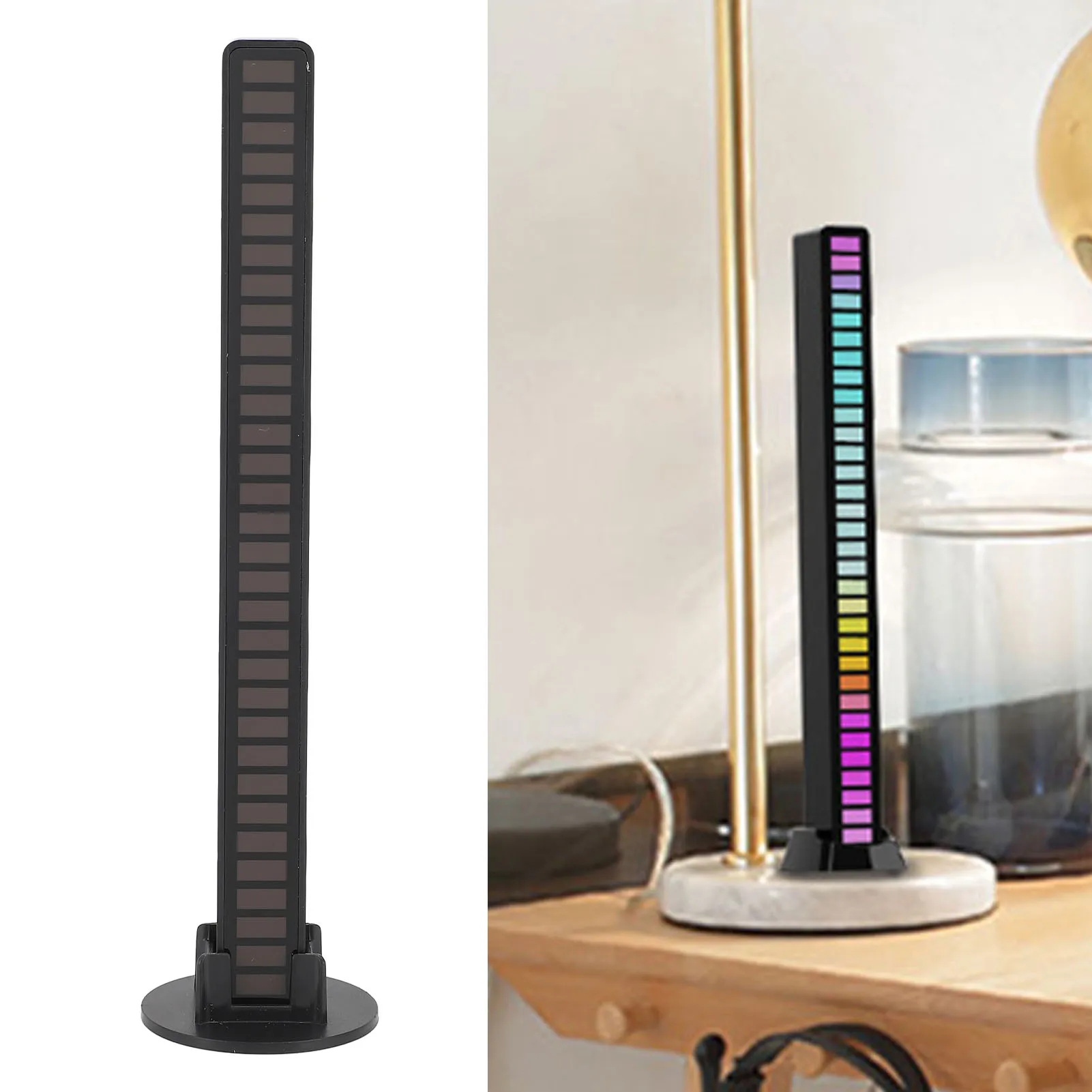 RGB Rhythm Light Bar Sound Control Music Pickup Multiple Modes Ambiance Lamp for Home Party Bar Wedding Music Pickup Light Bar