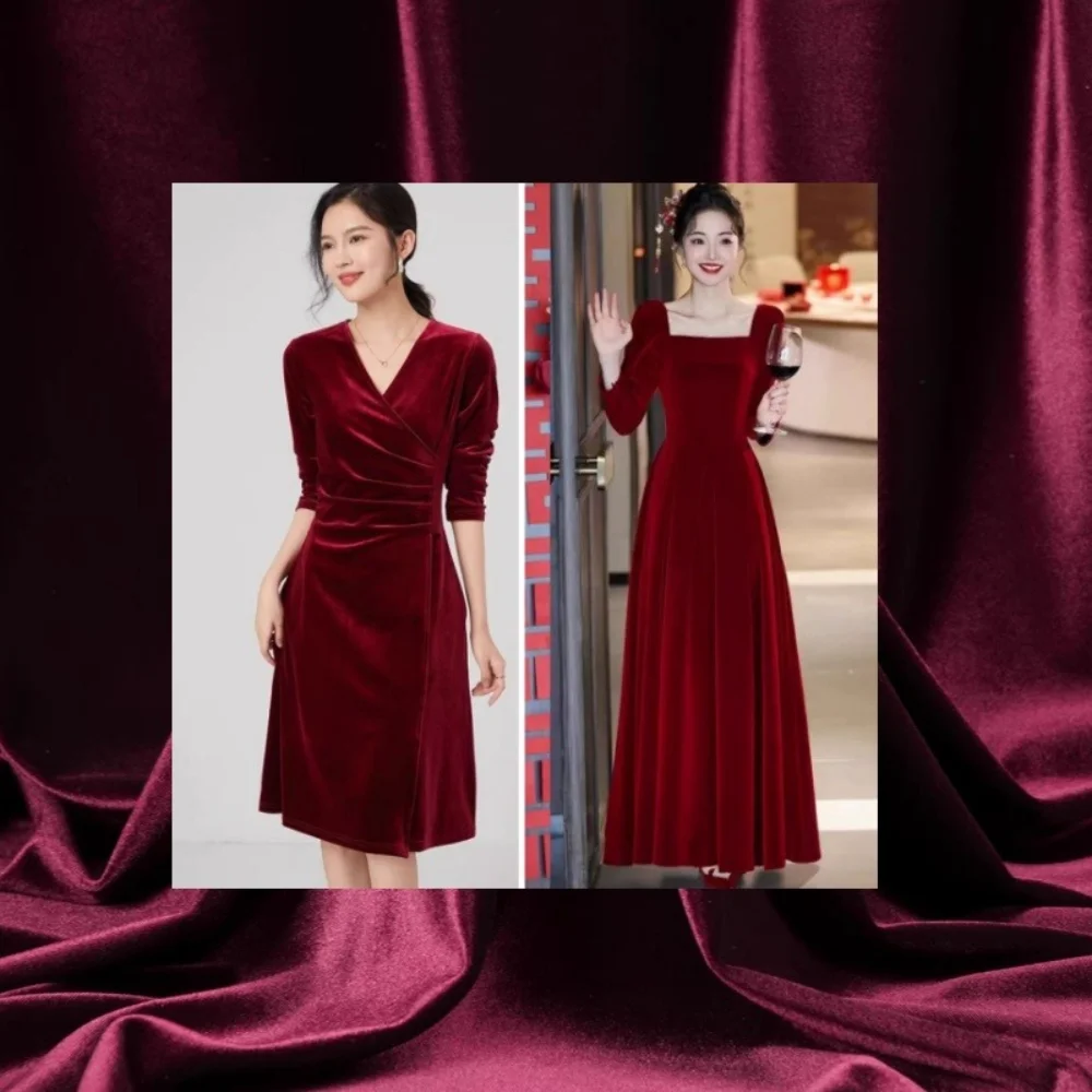 Four Sided Elastic Korean Velour Fabric for Elegant Retro Cheongsam Dress Wide Leg Pants Clothing Fabrics By Meter Diy Sewing