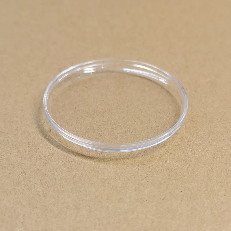 Acrylic Lid Shaped Watch Glass Front Cover 35.5mm for Watch Repair