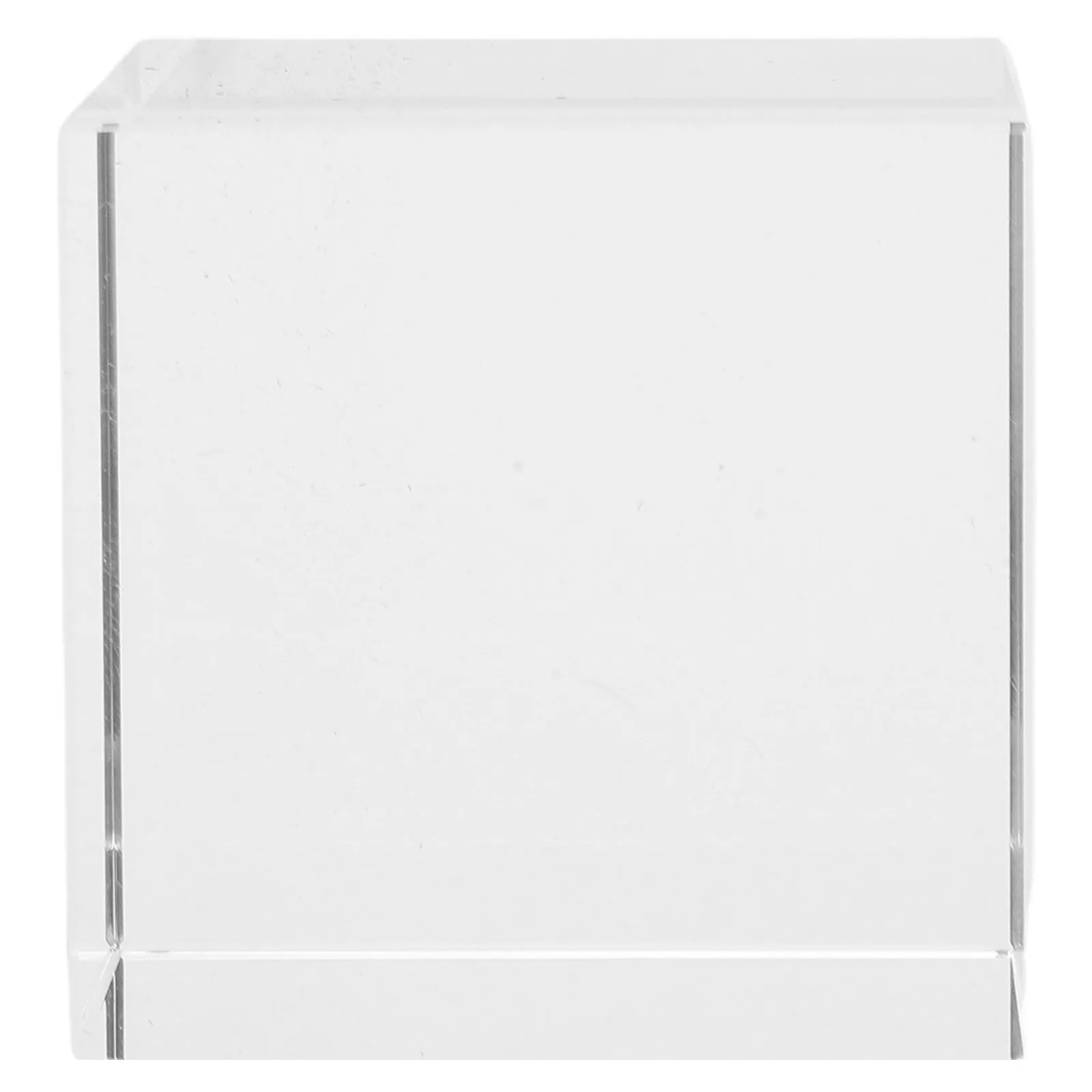 Square Clear Crystal Paperweight Heavy Decorative Glass Block Office Desk Writing Painting Paperweight Book Weight