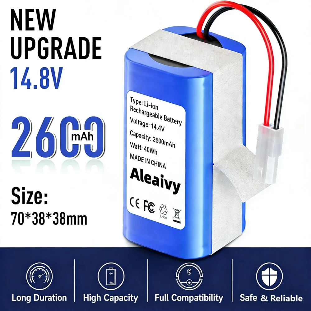 14.8V Lithium Battery Suitable For Xiaomi Robot Vacuum MOP Essential MJSTG1, Rowenta，Tefal Explorer Series 20,60,Mijia G1