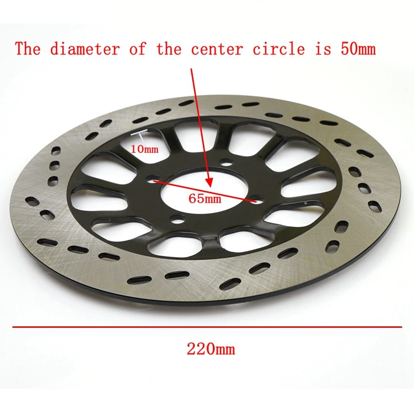 オートバイのフロントおよびリアブレーキディスク,ローター,220mm, 260mm, 265mm,エン125,gt125,gs125,gn125,hj125,gx125