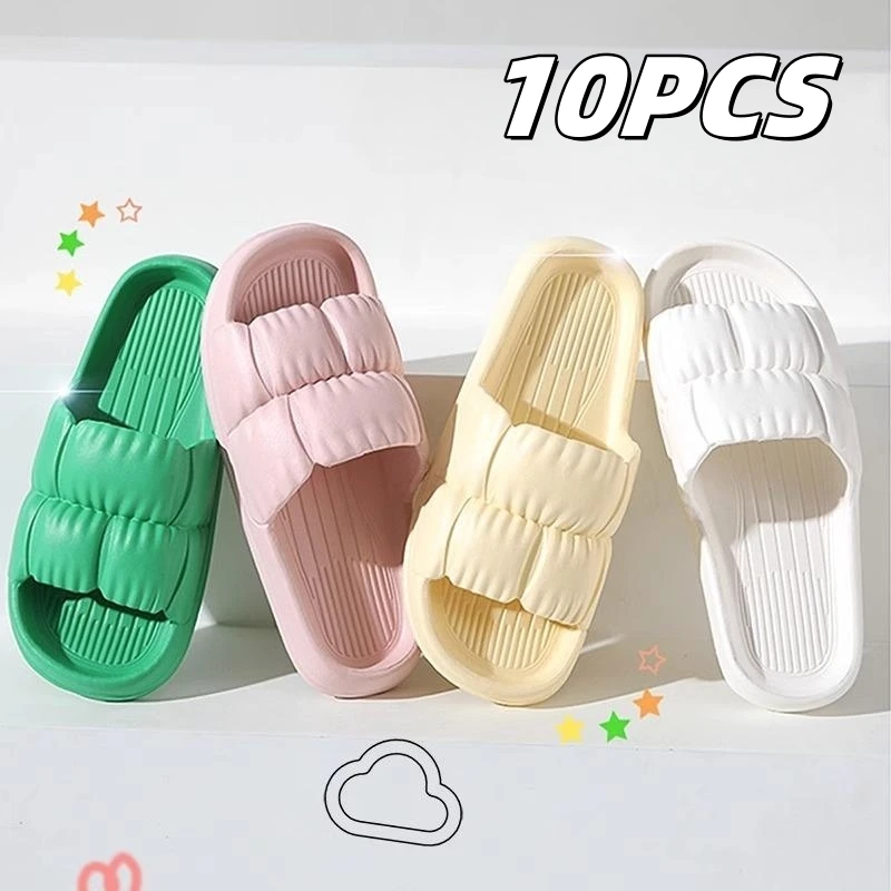 Women\'s slippers Four Seasons summer couple slippers female Home EVA sandals slippers beach sandals flip-flops hotel slippers