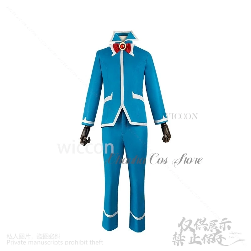 مرحبا بكم في مدرسة شيطان إيروماكون كوسبفريه سوزوكي إيروما أنيمي زي اليابانية جيراي كي الأزرق DK معطف موحد السراويل شعر مستعار مخصص