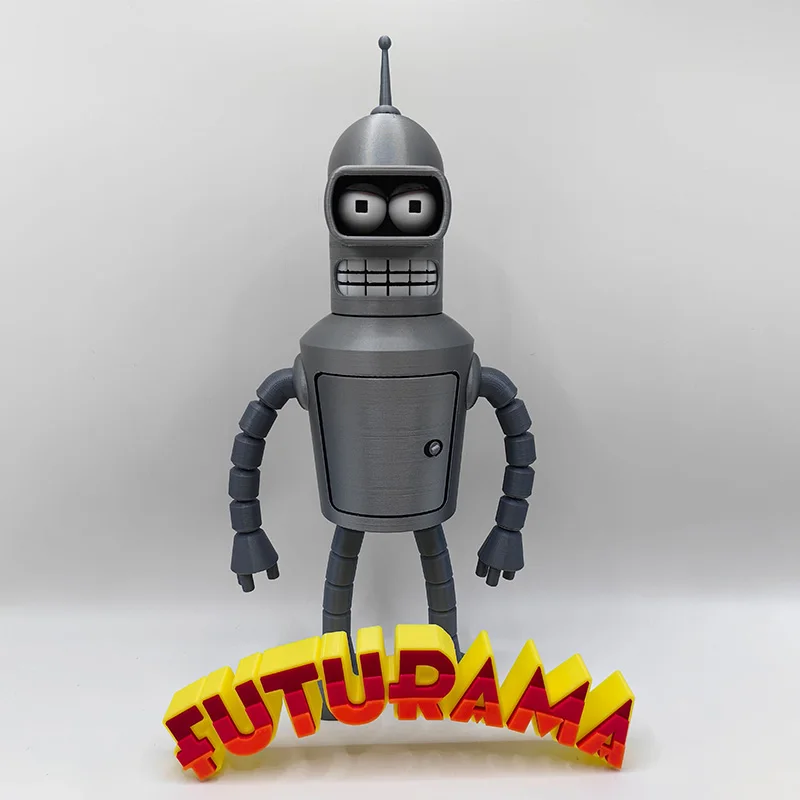 In Stock Futurama Fry & Bender Cartoon 3d Printing Action Figure Model Toys Gifts For Kids Collection Toys Gifts view 3