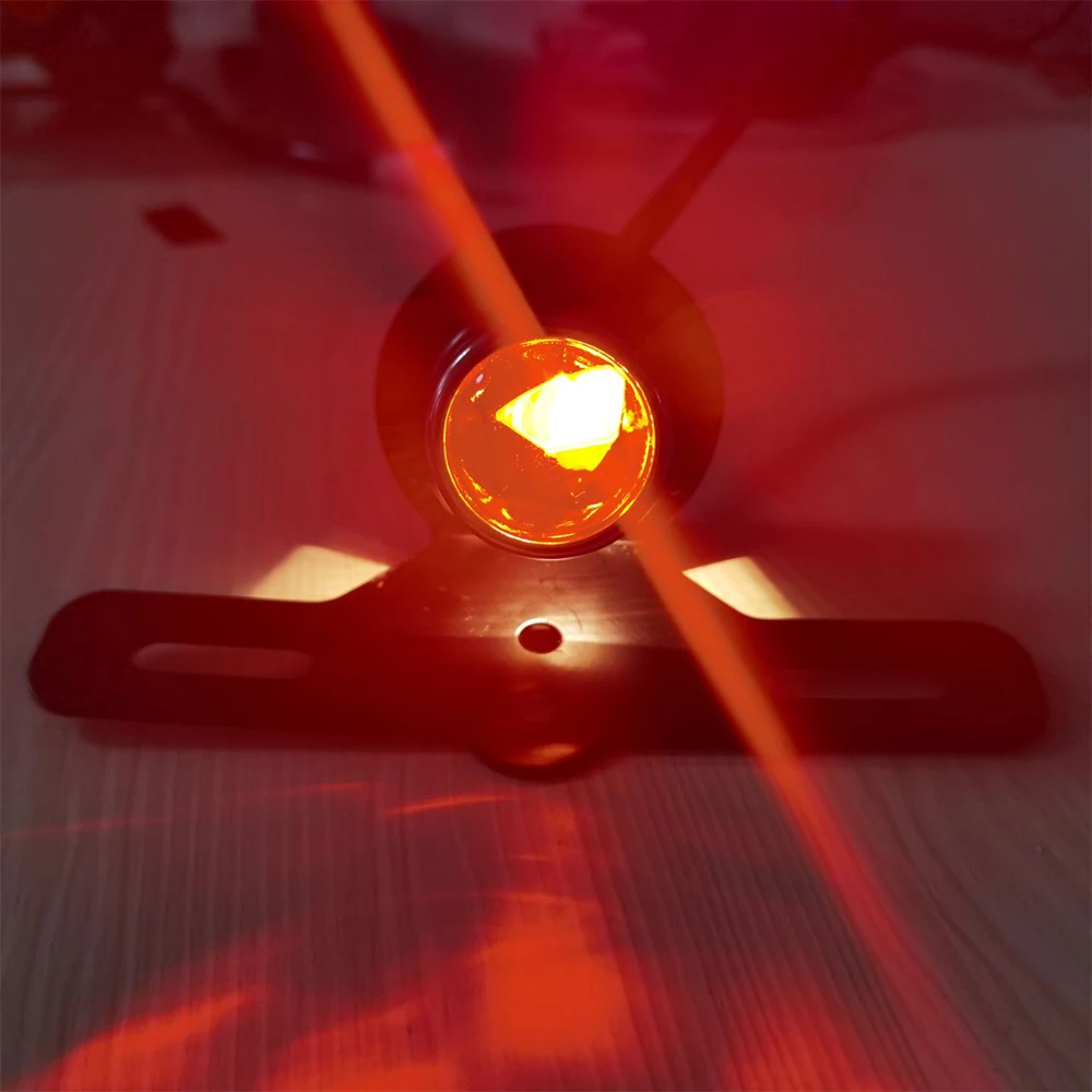 Motorcycle Brake Light Universal Stop Signal Lamp Black 12v for Honda Triumph Harley Yamaha Cafe Racer Retro Motor Bike Softail