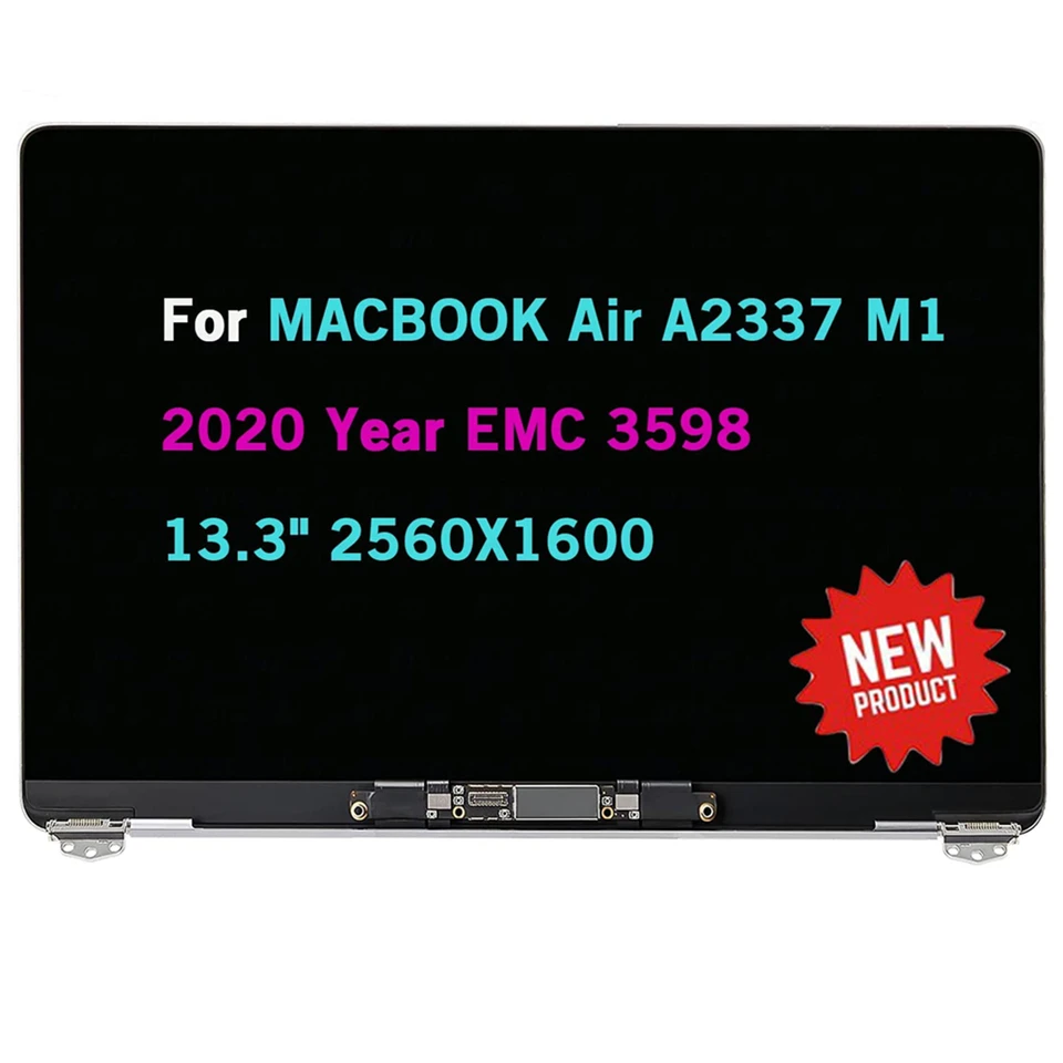 Schermo LCD Di Ricambio Per MacBook Air 13.3" M1 A2337 (2020) – Retina 2560x1600, Kit Strumenti Incluso, Grigio