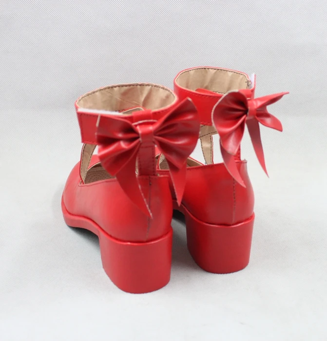 Puella Magi Madoka Magica Kaname Madoka Cosplay Shoes Red