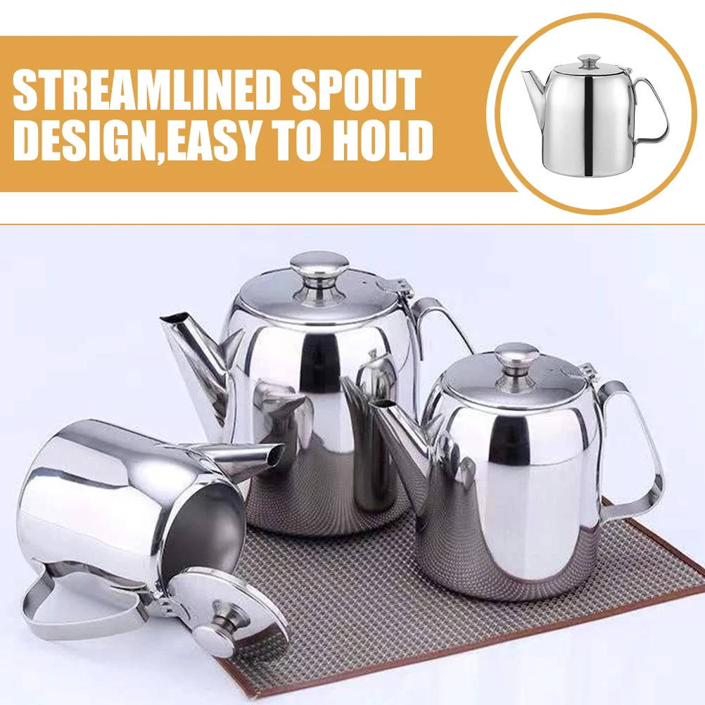 

Stainless Steel Kettle Tea Pots Stove Top Kettles Stovetop Coffee Travel Teapot