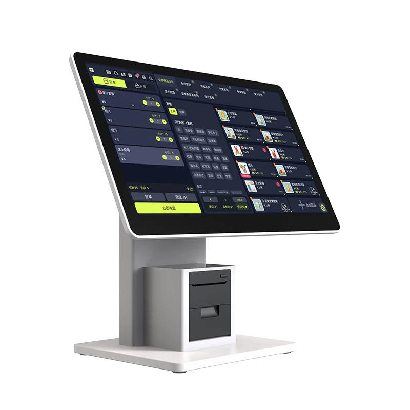 15.6 Inch Desktop Pos Android 11 Touch Screen Machine Pos 58mm Receipt Printer Cash Register Pos For Small Business