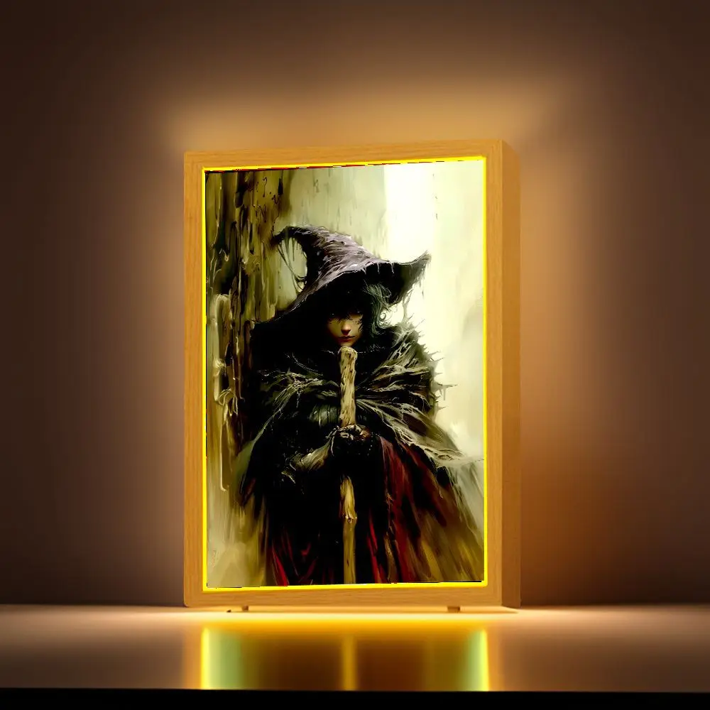 Berserk Behelit Griffith Anime Figure Light Painting Photo Frame Figures Led Lamps Take Bedroom Decor Birthday Gifts moon Lamp