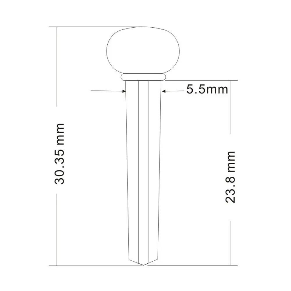 6 sztuk struny do gitary paznokci palisander kołki do mostków do gitary akustycznej drewniana gitara struny stałe stożek String Pins String Nails