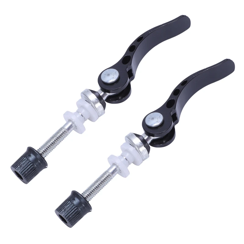 2X Black Bicycle Quick Release Seat Post Clamp Binder 6 X 55Mm Rod