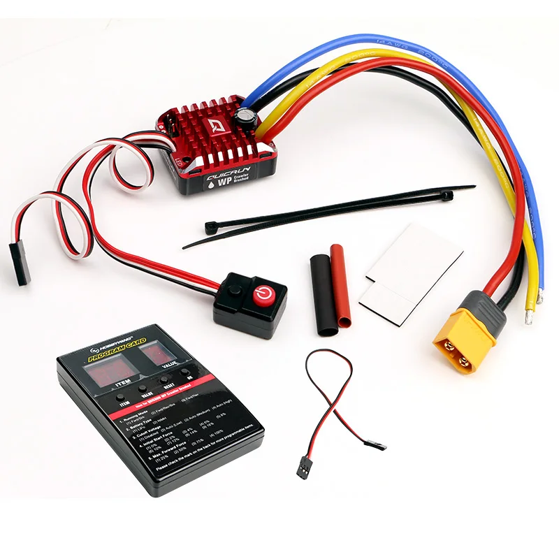 HobbyWing QuicRun 1080 80A 860 60A 1060 60A  1625 25A Brushed Electronic Speed Controller ESC For RC Car Waterproof