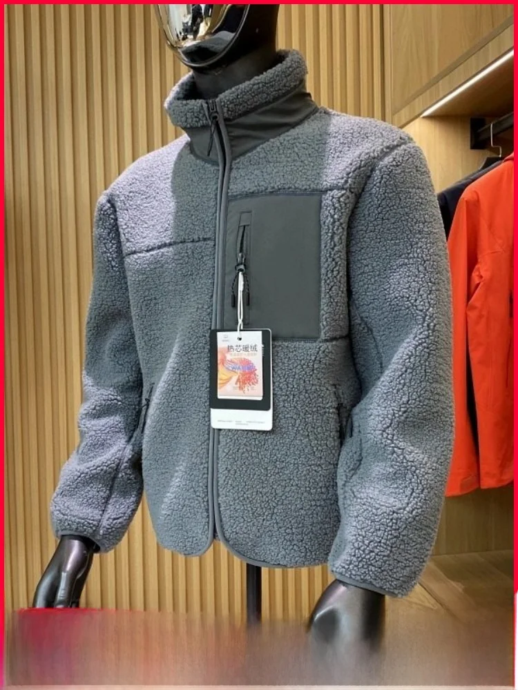 

Extra Thi Fce Jaet ex Casual Sle ветрозащитное теплое пальто с воротником-стойкой для отдыха на открытом воздухе для мужчин и женщин