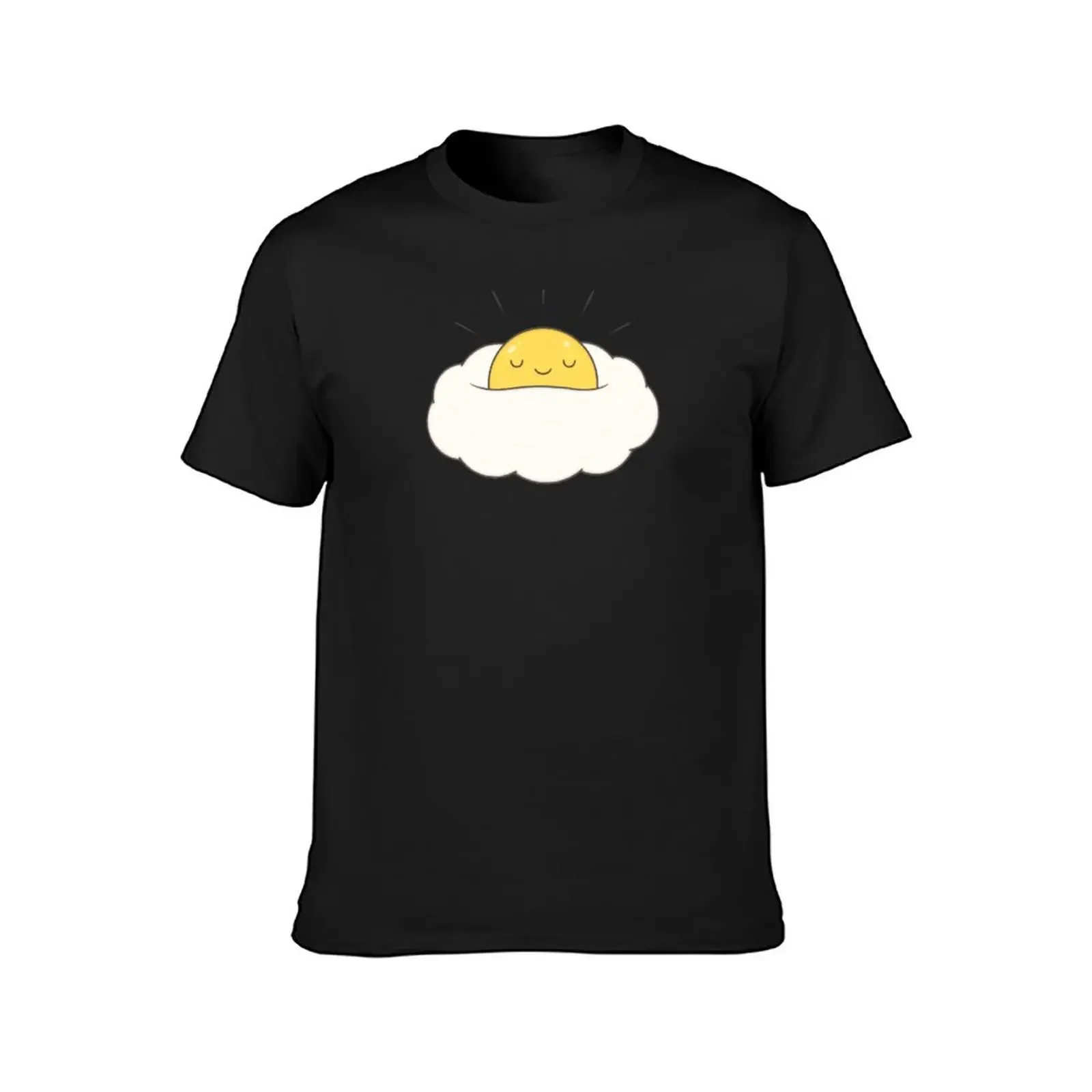 Sunshine for breakfast / Egg cloud T-Shirt Short sleeve tee blacks graphic t shirts cute clothes mens t shirt