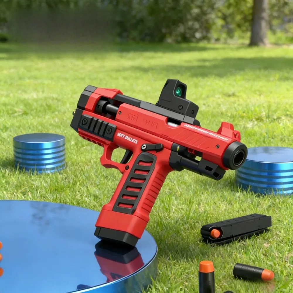 

Игрушечный пистолет Raptor Shell с выбросом гильз и мягкими пулями, для спортивных игр CS, с ручной зарядкой, для детей, подарок на день рождения