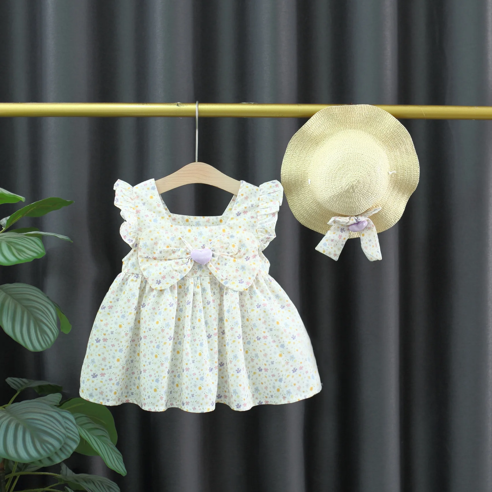 vestido-floral-doce-para-meninas-verao-novas-roupas-infantis-florais-fofas-com-chapeu-gratis-9-meses-4-anos-de-idade