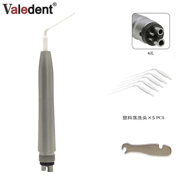 Dental Air Scaler Handpiece High Frequency Pneumatic Scaler with Free Plastic Sonic Powered Endo Irrigation Tips