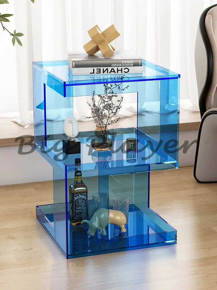 طاولات ليلية بسيطة بتصميم أكريليك وطاولات نهاية الأريكة وطاولة قهوة شفافة وطاولة فاخرة متنقلة وأثاث منزلي من Chevet